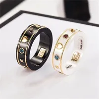 Brand Letter Band pierścionki dla męskich damskich projektant mody ekstrawaganckie listy marki Pearl Metal Pierścień Otwarcie Regulowana biżuteria