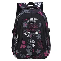 New Fashion Floral printing large capacity School Bags for Girls Brand Women Backpack Cheap Shoulder Bag Whole Kids Backpack Y18100705243N