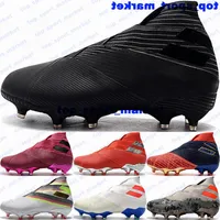Soccer Shoes Football Boots Nemeziz Messis 19 FG Soccer Cleats Sneakers Size 12 Designer Us12 Us 12 Crampons Nemeziz 19 Laceless Firm Ground Eur 46 botas de futbol Mens