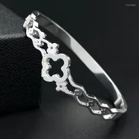 Bangle Fashion Steflic Steel Loving Love Linfinity Chain Bracelet Shape Plum Shape Rhinestone Ladies Party Moleblr