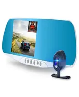 2CH CAR автомобиль DVR Dashcam Mirror Windshield Video Recorder 1080p Full HD 43QUOT 170 ° Ночной видения Gsensor Parking Monitor CA2815943