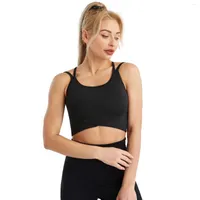 Camisoles Tanks Fitness Clothing Women's Nude Beauty Back Yoga Underwear Outdoor Training Runing Vest