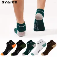 Men's Socks GYMIGO 10 Pairs Men Short Mesh Breathable Casual Summer Thin Sports Absorb Sweat Gym Ankle Set