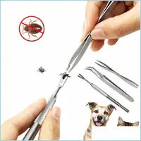 Dog Flea Trick Elexdies Pet Dog Flea Remover Trick Removal Trick Trick Steel Stainless Steel Found Head Fork Clip Deworming Drop Delive Dhbed