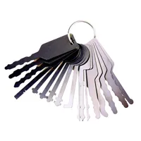 Locksmith Supplies Tool jigglers اختيار 16 قطعة تجريب مفاتيح للسيارات - مفتاح مفتاح Locksmithcar Openers for Automotive2998