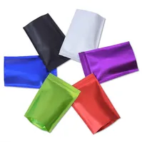 Alüminyum folyo ambalaj torbaları yeniden kapatılabilir valf fermuar plastik perakende paketleme çantası mylar çanta ziplock paketi torbaları 8x12cm