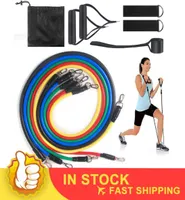 11PCS Resistance Bands Elastic Pull Rope String Fitness Exercises Elastique Musculation Excerciser Gym Training Workout Yoga3139851