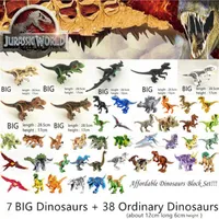 Jurassic World Park Dinosaurs Family Building Blocks Affordable Set Tyrannosaurus Rex Educational Toys Gift For Children C0603260S