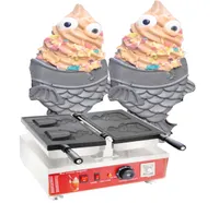 Elektrisch 110V 220 V Wink Eye Taiyaki Maker Machine Japanisch Icecream Fish Cone Maker7944978