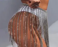 Cetiri ajusté en Europe exagérer la glissière ramine de jupe à filet long filets de la ceinture de cristal sexy diamants de nuit