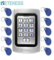 RETEKESS TAC04 Keypad Door Access Control system IP68 Waterproof Metal case Silicon Security Entry Door Reader RFID 125Khz EM