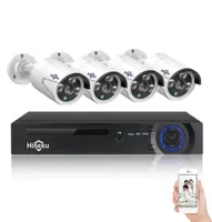 Hiseeu 4CH 4MP POE Security Camera System Kit H265 IP -camera Outdoor Waterdichte Home CCTV Video Surveillance NVR Set