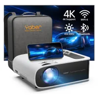 Projecteurs Yaber Pro V8 4K avec WiFi 6 et Bluetooth 5.0 450 ANSI Outdoor Portable Home Video 221117