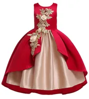 Flower Girl Dress for Wedding Baby Girl 212 anni Obiti di compleanno Girl Girls Dresses Kids Party Ball Gown XF115981220