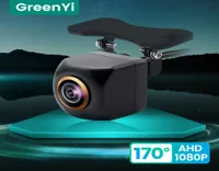 Kamery IP Greenyi 170 ° Złoty obiektyw 1920x1080p Samochód z tyłu Fisheye Full HD Nocne Vision Reverse AHD 4 Pin Parking 221018