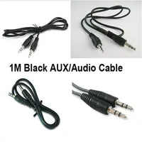 Black Audio Aux Cable 3 5mm Audio для ноутбука для наушников MP3 Stereo 300PS LOT178T