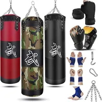 Sac de sable Boxing Boxing Punching Bag Training Thai Fight Karate Fitness Gym vide vide Kick lourde avec suspension 221114