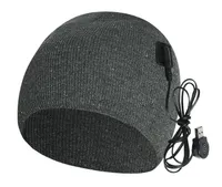 가을과 겨울 모자 니트 따뜻한 모자 USB 충전 옥외 스포츠 스키 캡 방지 전기 난방 캡 가열 된 5524967