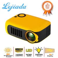 Проекторы Lejiada A2000 Mini Projector 320x240 пикселей 800 Lumens Portable Led Home Multimedia Video Player встроенный динамик 221117