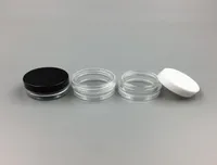 1ML1G Plastik Boş Kavanoz Kozmetik Örnek Clear Pot Akrilik Makyaj Göz Farı Dudak Balsamı Tırnak Sanat Parçası Konteyner Parıltılı Şişe Trav9792343