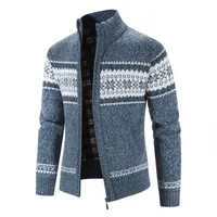 Men&#039;s Sweaters LEGIBLE Autumn Winter Wool Zipper Cardigan Man Casual Knitwear Sweatercoat Male 221117