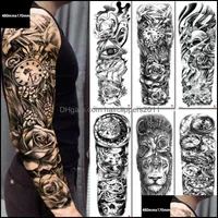 Tillf￤lliga tatueringar tillf￤llig tatuering klisterm￤rke vattenprov flarm extra l￥ng storlek falsk tatu f￶r man kvinna droppleverans h￤lsa sk￶nhet t dhfzu