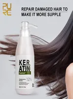 PURC Brazilian Keratin Treatment straightening hair 12 300ml Eliminate frizz and make shinysmooth hairs treatments 0994