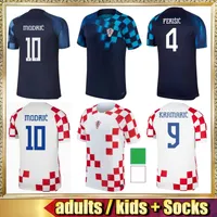 Spelerversie 22 23 Kroati￫ voetbaltruien Kroatisch 2022 2023 Home Away World Cup Kroaten Modric Mandzukic Perisic Croacia Kovacic Rakitic Men Kids voetbalshirt