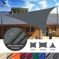 233 65M Triangle Sun Shade Sail Canopy for 98%UV Block Sun Shelter For Outdoor Facility&Activities Backyard Awning Camp Tent 220606263p