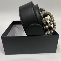 Cinturones para hombres superiores cinturones para hombres conquañados Diamante Pearl Bronze Metal Hebilla Sports Moda Moda Women Wistand Entrega gratuita Ancho de 33,8 cm con caja