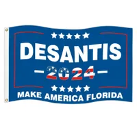 3x5 ft Desantis 2024 Make America Florida Flag Vote Red Republican FJB Flag Home Garden Yard Decoration مع 2 Gromset