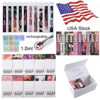 1 ml stylo ￠ g￢teau jetables rechargeables e cigarettes vapes stylos kits de d￩marrage vide stylo vape 280mAh ￠ USA Warehouse