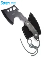 Survival Hatchet Hand Held Camping Axe with Full Tang Sheath Ideal Tool for Outdoor Tactical Use Hunting2301286