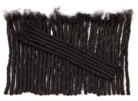 LuxNovolex DreadLock Human Hair 30 Strands 06 cm径幅未処理のバージンフルハンドメイドパーマネントロック天然黒CO9361295