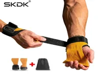 SKDK Weight Lifting Grip Gym Crossfit Trainining fitnes gear Hand Grips Gymnastics Gloves Grips AntiSkid Gym Fitness Gloves 220426819251