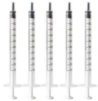 Whole 1 mL Slim Injection Nutrient Measuring Plastic Injector Syringe Solute Mixture Cartridge4387267