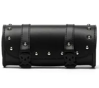 Universal Motorcycle PU Leather Roll Barrel Tool Bag Luggage Saddlebag For Most Motorcycle4656249