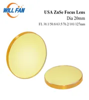 Will Fan Dia 20mm USA Znse Focus Lens FL 381mm 508mm 635mm 762mm 101mm For Co2 Laser Engrave Machine4303682