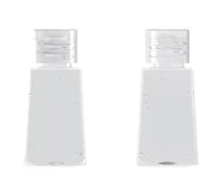 30ml PET transparent trapezoidal packing bottle hand sanitizer flip cover shampoo and facial cleanser disinfection container5455312