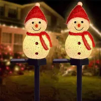 Décorations de Noël Décorations de Noël pour la maison 2022 Light Solar Light Outdoor Santa Claus Snowman Outdoor Landscape Garden Light Christ308Z