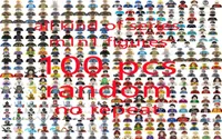 100 PCS Action Doll Minifigures Random No Repeat Ninja Family City Workers Soldier Bouwstenen Kidspeelgoed 2207263415095