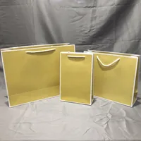 Bolsas de bolsa de papel original laranja de presente de papel bolsa de bolsa de alta qualidade para compras de moda por atacado M01p