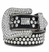 2022 Beb Cinturas de Simon para hombres Cintur￳n de diamante brillante Black on Black Black White Multicolor3686909
