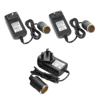 Power Cable Plug Universal 220V Mains to 12V Socket Adapter Converter Car Cigarette Lighter AC DC US EU UK 221114