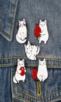 Cute cartoon animal cat fruit Small Funny Enamel Brooches Pins For Women Demin Shirt Decor Brooch Pin Metal Kawaii Badge Fashion J5826037