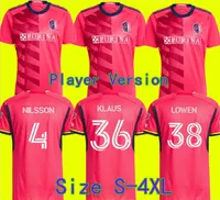 Maat S-4XL MLS 2023 St. L Ouis City Soccer Jerseys Nieuw 2022 St Louis'red 'Sc Nilsson 4 Klauss 36 Nelson Gioacchini Vassilev Bell Pidro voetbal shirt