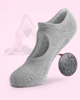 Women Yoga Socks non slip Bandage Sports Socks trasfort e trasparente Calzino da ballo da ballo Cotton 8518135