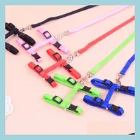 Cat Collars Leads Pet Cat Set Harness Leash H Kitty Leashes Cats Accessories Drop Delivery Home Garden Supplies Dhxew
