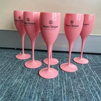 Tumblers Girl Pink Plastic Wine glass Party Unbreakable Wedding White Champagne Coupes Cocktail Flutes Goblet Acrylic Elegant Cups