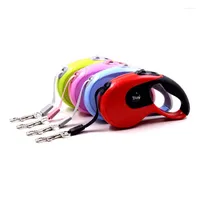 Dog Collars Durable Leash Automatic Retractable Nylon Lead Extending Puppy Walking Running Leads For Small Medium Dogs Pet Supplies